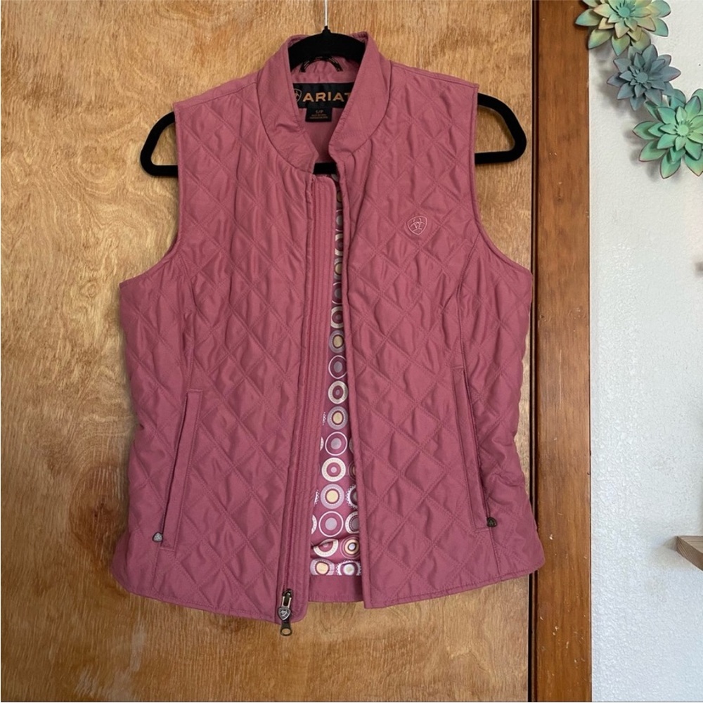 ARIAT Pink Mauve Quilted Insulated Cowgirl Vest
